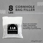 Resin Pellets Cornhole Bag Filler - 8 Lbs Plastic Poly Pellets Weighted Stuff   