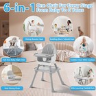 6 In 1 Baby High Chair  Booster Seat For Babies And Toddlers
