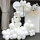 Set De 110 Globos Latex Color Blancos Para Fiestas Cumplea  os Bodas 12 Pulgadas