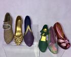 Just The Right Shoe By Raine Lot Of 6 Cute Decor Vintage 1998 Pumps Peep Toe