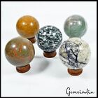 5035 Cts 5 Pcs Natural Untreated Multi Huge Gems Sphere Crystal Healing Mineral