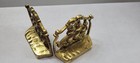 Vintage Cast Brass Pirate Ship Bookends Office Decor Book Holder Nautical Decor