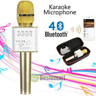 Q9 Wireless Bluetooth Karaoke Microphone Usb Speaker Mini Home Ktv Player Gold