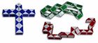 Speed Cube Magic Snake Ruler Twist Puzzle 3 Large And 3 Small Cubes 6 Pack 