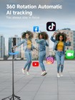 64   Selfie Stick Auto Face Tracking Tripod 360   Rotation With Remote Control