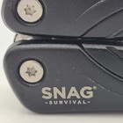 Snag Survival 16 In 1 Survival Multi Tool Black Knife Pliers File Bottle Opener