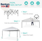 12x12ft Pop Up Canopy Tent  Outdoor Shade  1 Person 1 Minute Set Up  Carry Case 