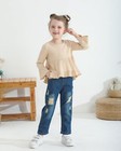 Infant Baby Girl Clothes Long Sleeve Outfits 9 Months Girl Clothes Ruffle Shirt