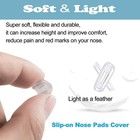 Eyeglass Nose Pads Cover 5 Pairs Soft Silicone Slip-on Glasses Piece   