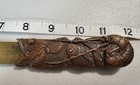 Antique Japanese Copper Brass Koi Lobster Octopus Fish Letter Opener Meiji Era 