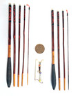 Vintage Japanese Edo Wazao Tanago Bamboo Fishing Rod Set Of 2