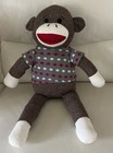 Dan Dee Collector   s Choice Sock Monkey 22    Plush With Polka Red And White Shirt