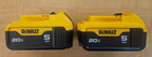 2 New Genuine Dewalt 20v Max Li-ion 5 Ah Batteries Dcb205 - Date Stamp 2025