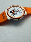 Vintage Texas Longhorns Watch Orange Strap Quartz Needs Battery