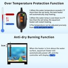 Hitauing Aquarium Heater  50w 100w 200w 300w 500w Submersible Fish Tank 500w
