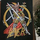 Vtg Original Slayer Show No Mercy Back Patch Death Thrash Metal 1980   s Used Rare
