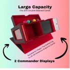 Card Deck Box  Mtg Commander Card Deck Box  2 Commander Display  Fits 200 Dou   