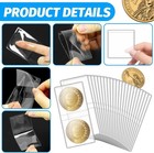 200 Pack Double Pocket Coin Flips  2x2 Inch Clear Plastic Coin Sleeves For All C