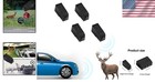 4pcs Car Deer Whistles  Automotive Deer Whistles Warning Device 4 Pcs  Black