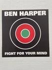 Ben Harper Rare Fight For Your Mind Original Promo 12 X 12 Poster Flat 1995