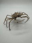 Vintage Italian Sterling Silver Crab Figurine  W  Sticker   Impressed Marks