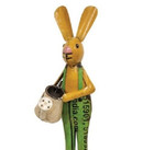 New Primitive Rabbit Pepper Recycled Metal Wattering Can 12 5 hx4 wx4 d Rustic