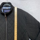 Roundtree   Yorke Bomber Jacket Mens Large Black Quilted Full Zip