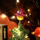 Queekay Halloween Pumpkin Skull Tree Topper Witch Hat  4 Inch 4 Inches  Hat