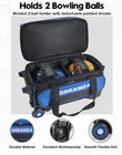 Roller Wheels 2 2 Double Ball Bag W separate With Bowling Ball  Bowling Ball Bag
