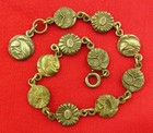 Vintage Mary Roses Flowers Bracelet Reims Cathedral Catholic Bracelet Small 6 5 