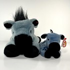 Vintage Ty Beanie Buddy And Baby Set Of 2 Lefty The Donkey- 1996   2000