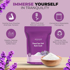 Dead Sea Salt Soaking With Lavender Essential Oil     14 Oz  Fine Grain Spa Bath S