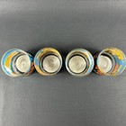Vintage Halloween Votive Candle Holders Glass Set Of 4  Boo And Trick Or Treat