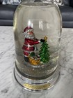 F  A  O  Schwarz Collectible Snow Globe Water Spinner With Santa  Vintage