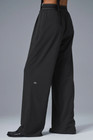 Alo Yoga Pants Black Loose-fit Wide-leg Quick-dry Trousers Women   s Activewear
