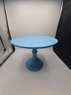Mosser Glass Usa Cake Stand Georgia Blue 10 Inch