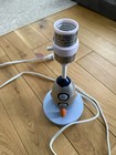 Lambs   Ivy Milky Way Blue silver Rocket Ship Nursery Lamp With Shade   Bulb