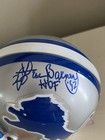 Lem Barney Detroit Lions Signed Autograph Mini Football Helmet Hof Riddell