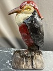 Antique Albany Foundry Blue Heron Doorstop 7 1 2    Fabulous Color And Detail