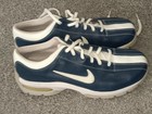 Nike Sport Performance Golf Shoes Women Sz 8 5 Blue  White Leather
