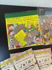 Vintage Cereal Box Game Cutouts Lot Of 17 Addams Family Space Jam Flintstone 90s