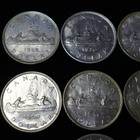 Lot Of  10  Different Canadian Silver Dollars 1935-1957 - Xf-au