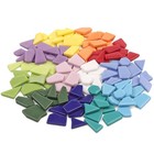 200g Mosaic Glass Tiles Bulk Mixed Colors Irregular Shapes Diy Craft Supplies