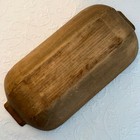 Vintage Primitive Hand Carved Wooden Dough Bowl Rustic Farmhouse Trench 19 5 