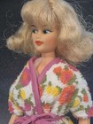 Vintage 1960s Ideal Misty Straight Leg Doll Blonde Tlc In Nighty And Bathrobe 