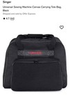 Singers 4432 Heavy Duty Sewing Machine  gray   Universal Carrying Case Bundle