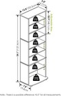 Cd Dvd 8 Tier Rack Storage Organizer Media Cabinet Tower Shelf Multimedia Holder