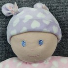 Vintage Lamaze Baby Plush Doll Hearts Pink Outfit Purple Hat Soft Stuffed Toy