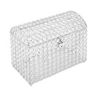 Wedding Card Box With Heart Lock  Money Card Box clear  Silver Beautiful Modern