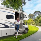 Safety Rv Steps  Yagud Height Adjustable Folding Platform Step Silver Black 